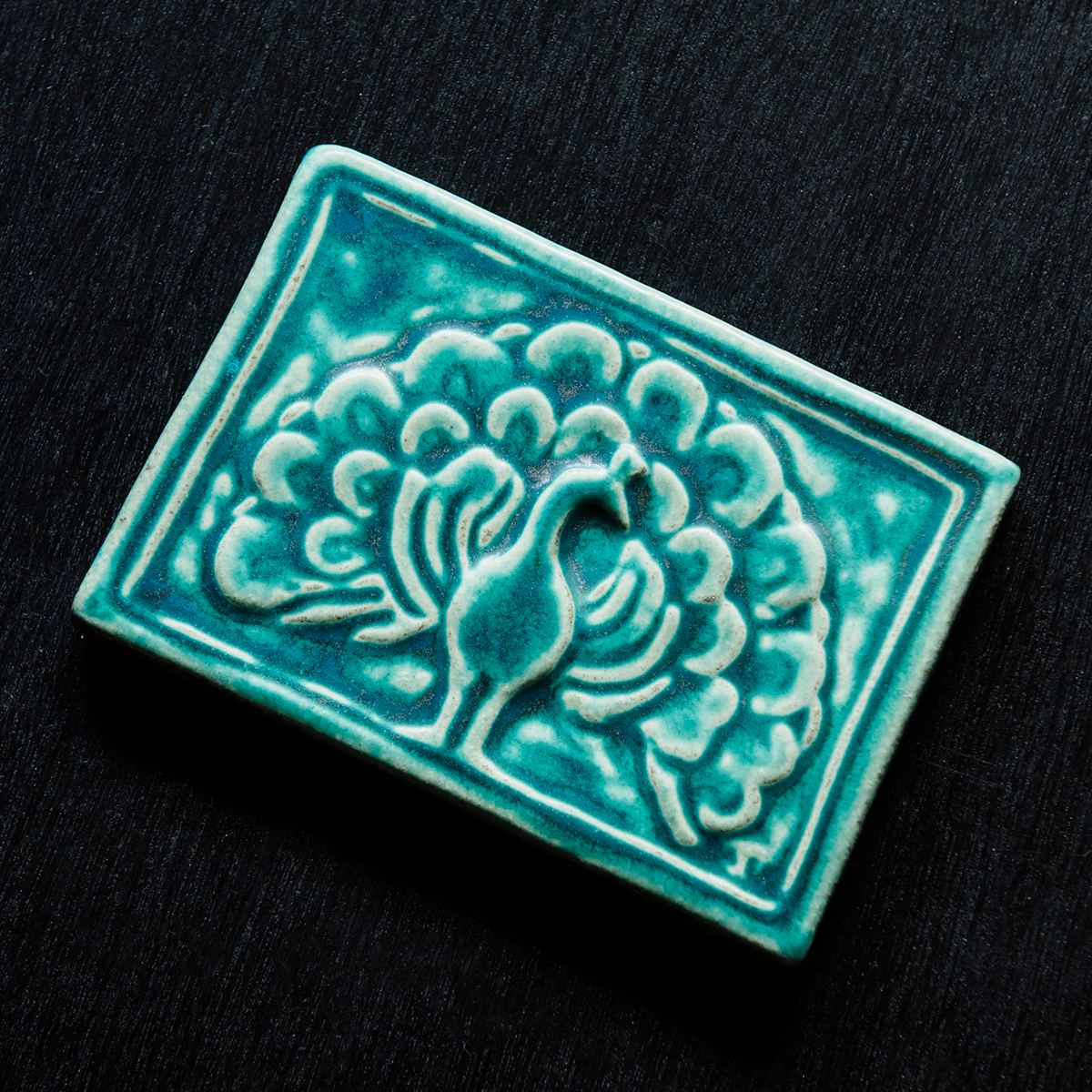5x7 Historic Peacock Tile
