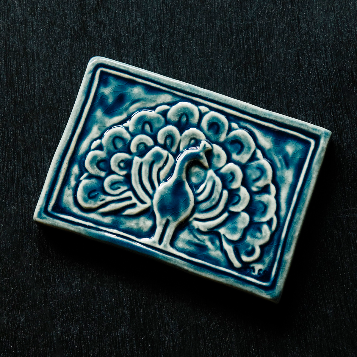 5x7 Historic Peacock Tile