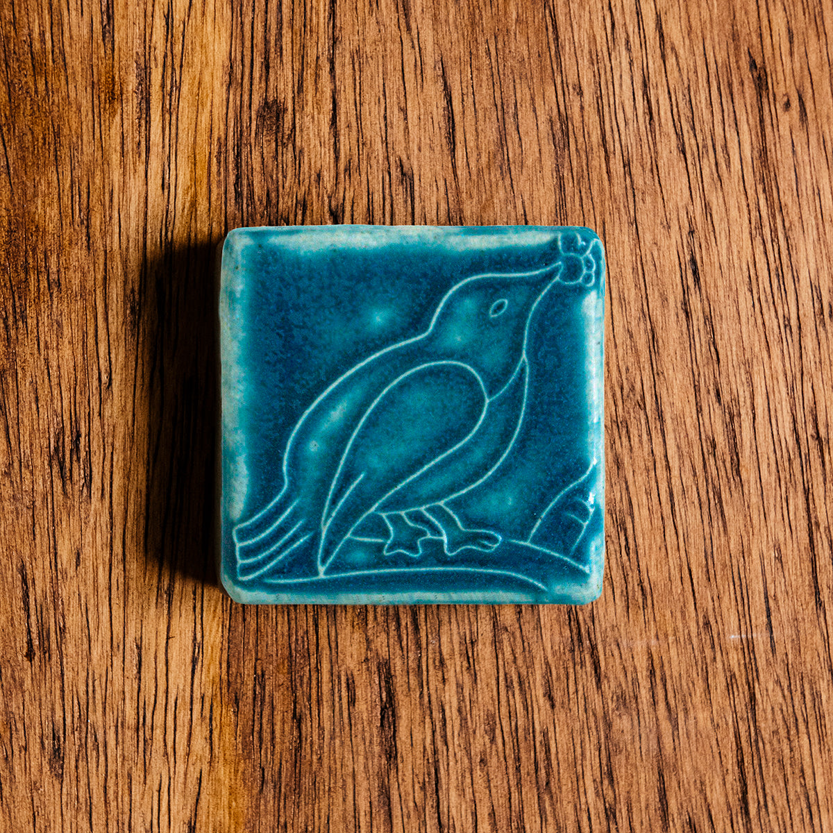 Bird with Berries Tile – Pewabic Pottery