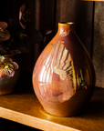 A detail shot of a Blush Iridescent glaze shows that variation in the glaze's surface.