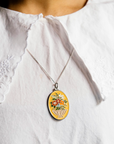 Floral Medallion Necklace