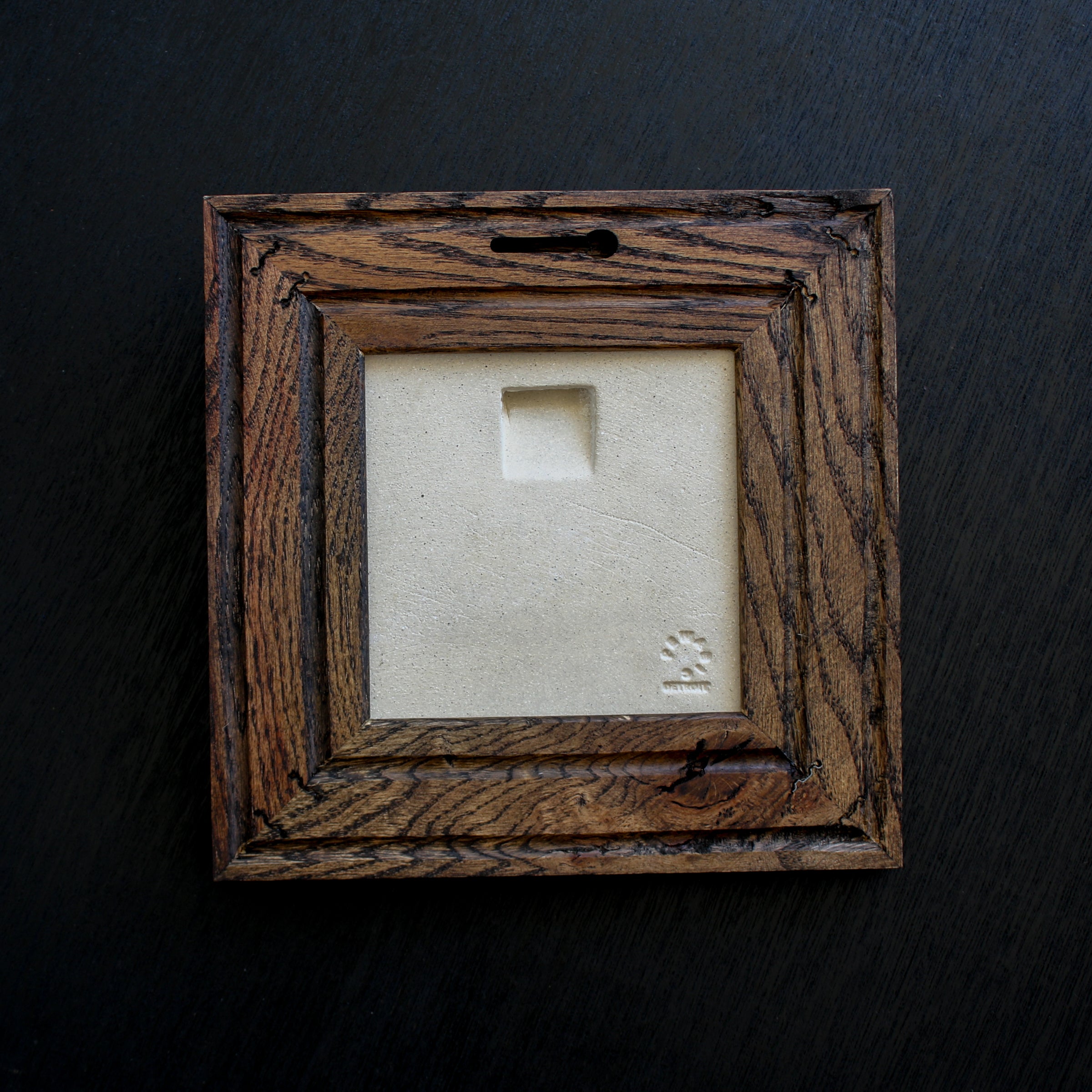 Framed Fox Tile | Emerald