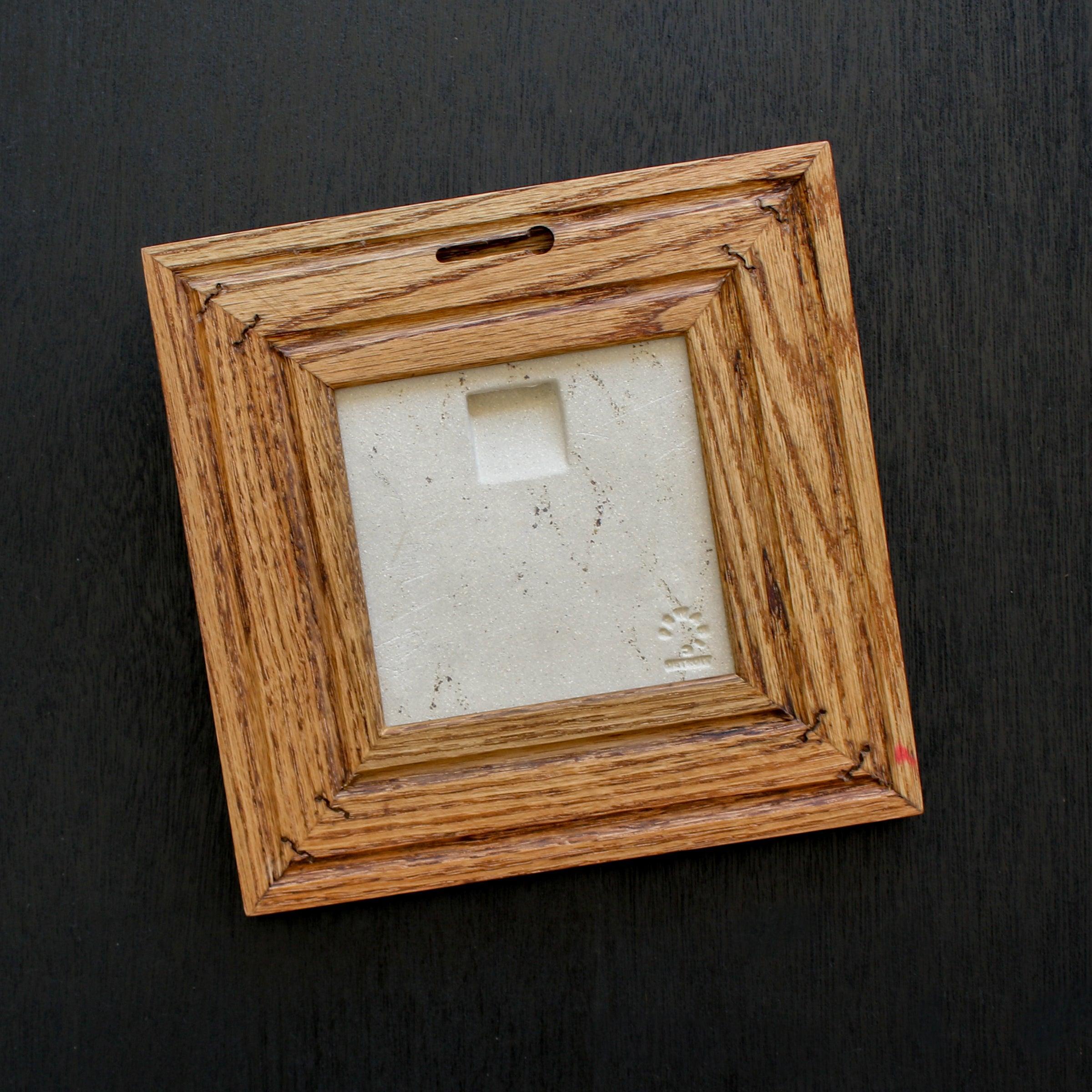 Framed Fox Tile | Glacier