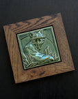 Framed Fox Tile | Emerald