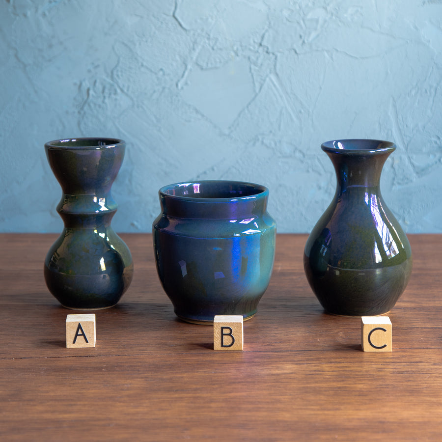 Twilight Iridescent Petite Vases