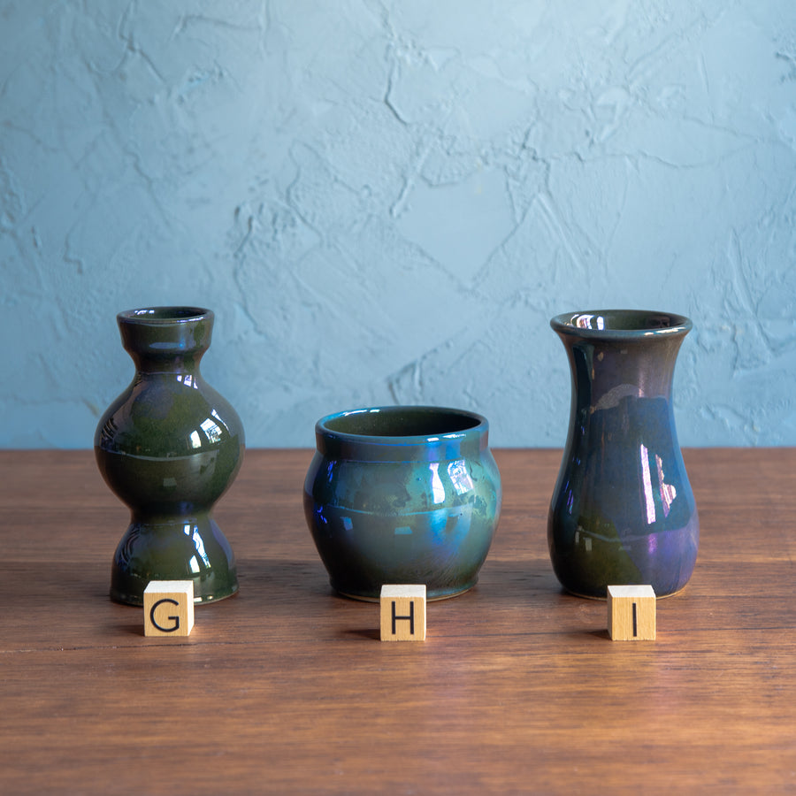 Twilight Iridescent Petite Vases