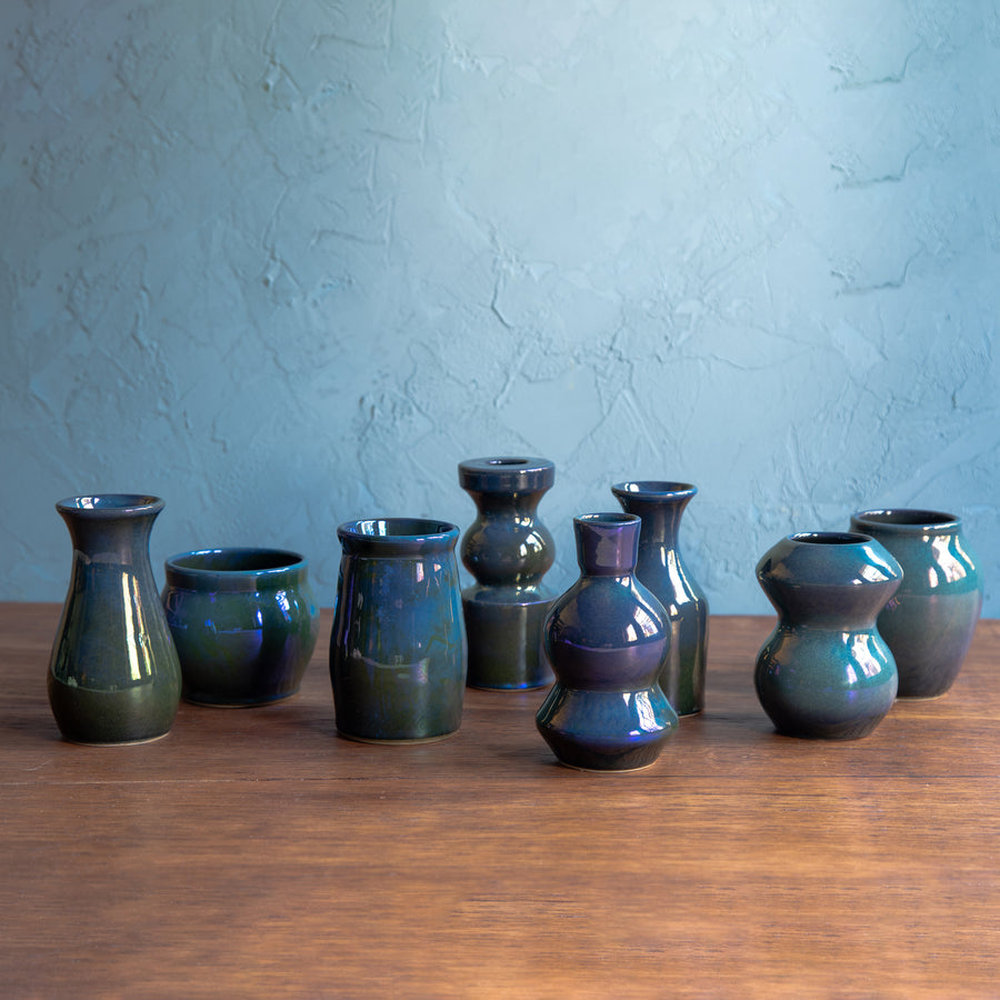 Twilight Iridescent Petite Vases