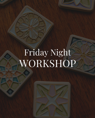 Friday Tile Glazing Workshop 5-6pm | 5/16/25