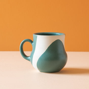 Rebekah Sweda | Bellied Green Angle Mugs