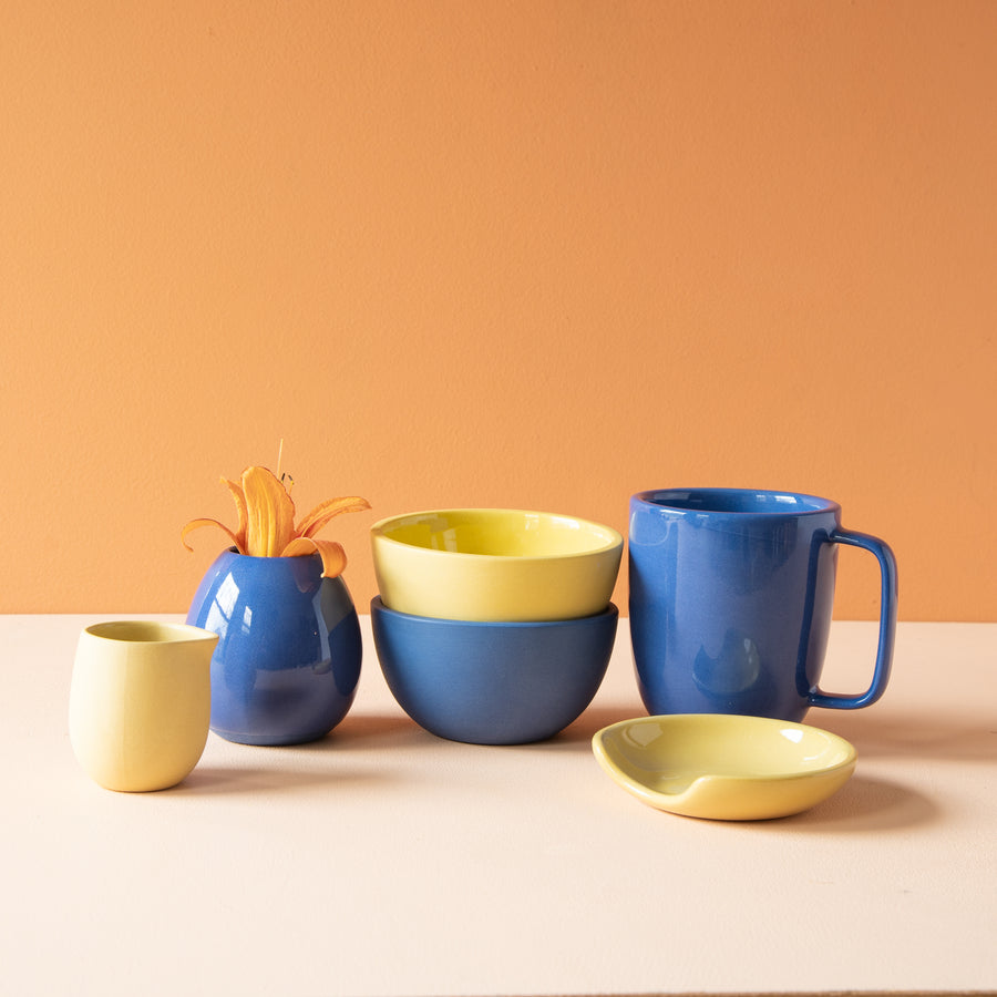 Pigeon Toe Ceramics | Blue + Yellow Collection