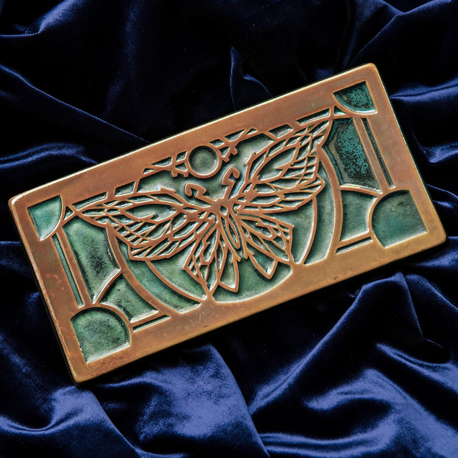 6x12 Butterfly Tile | Iridescent – Pewabic Pottery