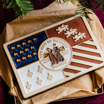 Detroit Flag Tile