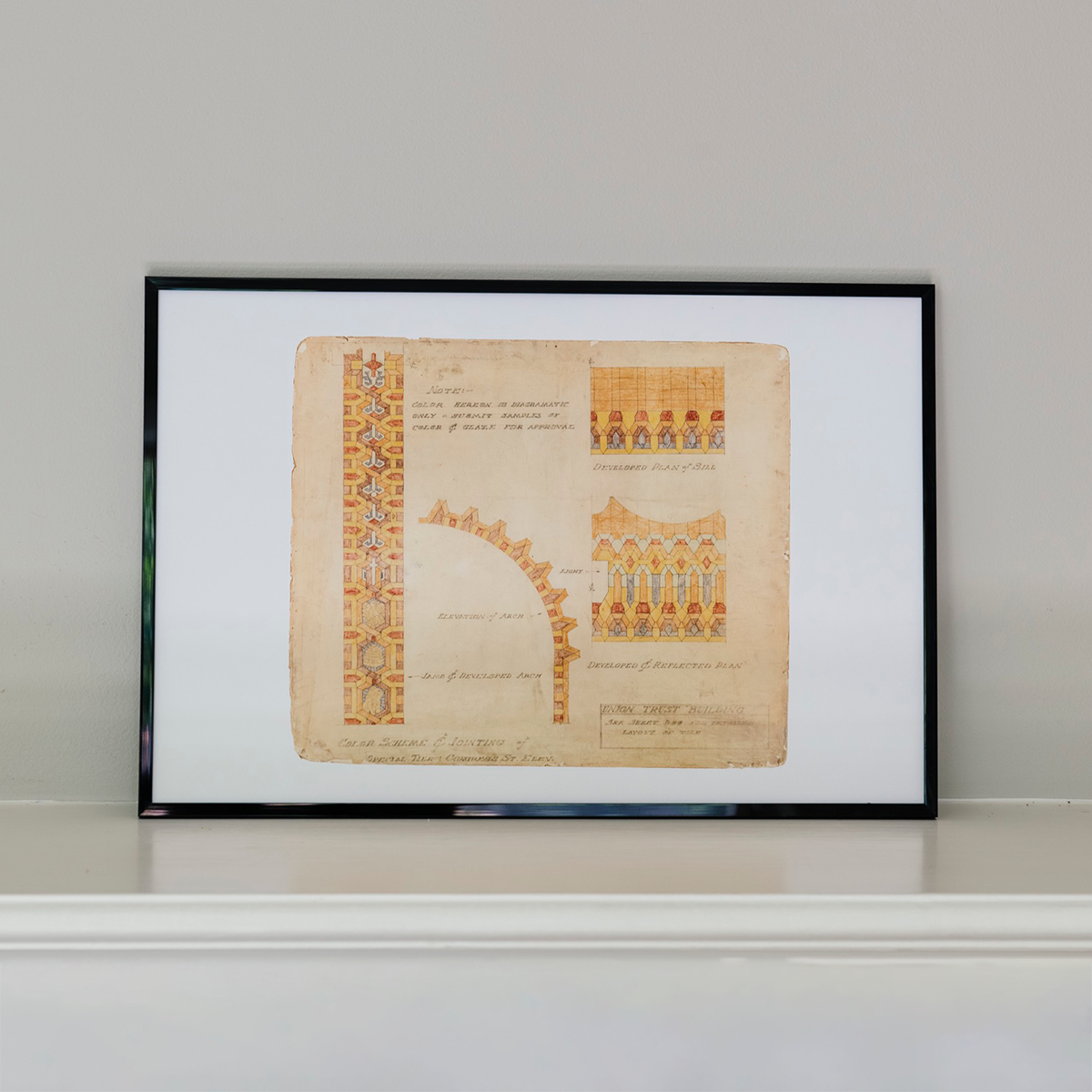 Guardian Building Color Scheme Print – Pewabic Pottery