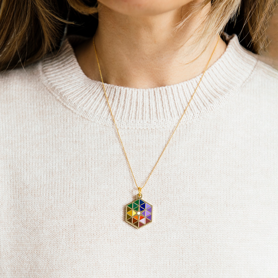 Rubik Cube Charm Necklace & Earrings | SHEIN USA