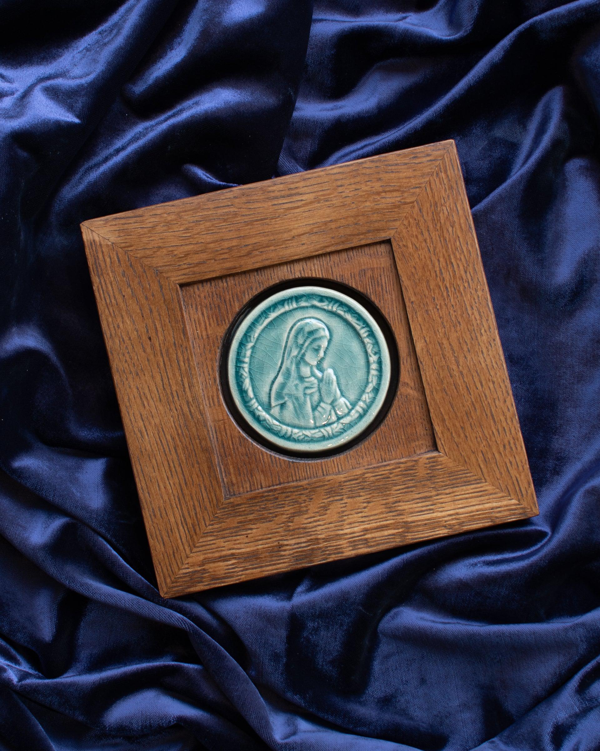 Framed Blessed Virgin Mary Tile