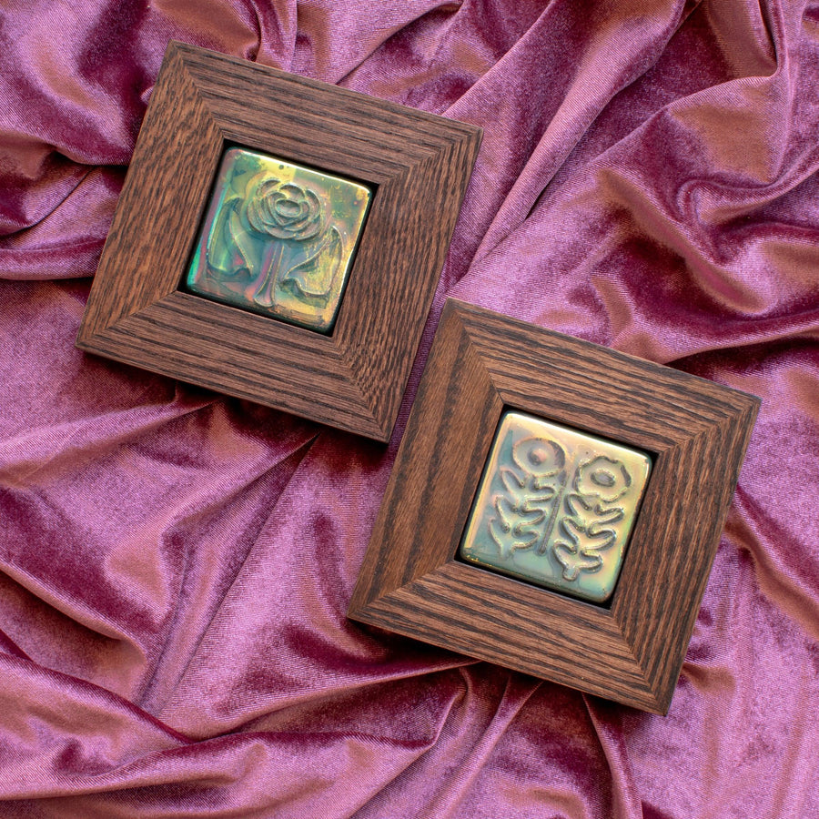 Framed Flower Tiles