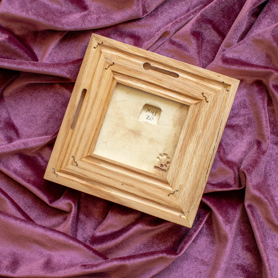 Framed Botanical Tile | Two Tone