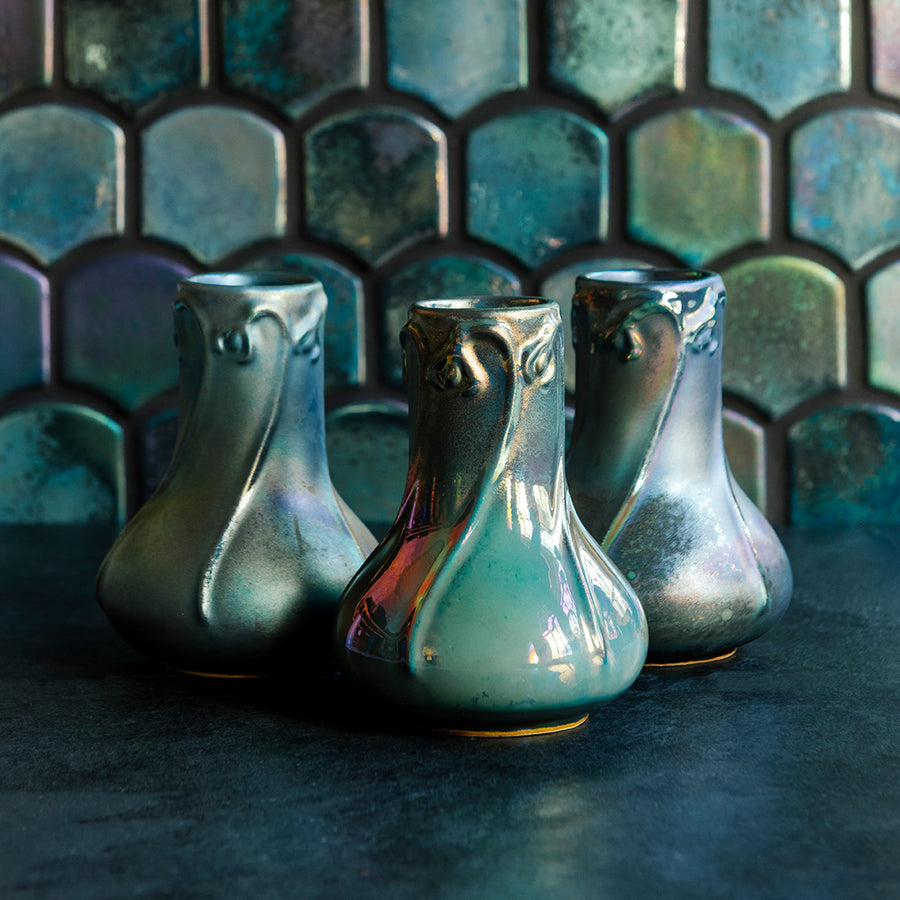 Snowdrop Vase | Iridescent – Pewabic Pottery