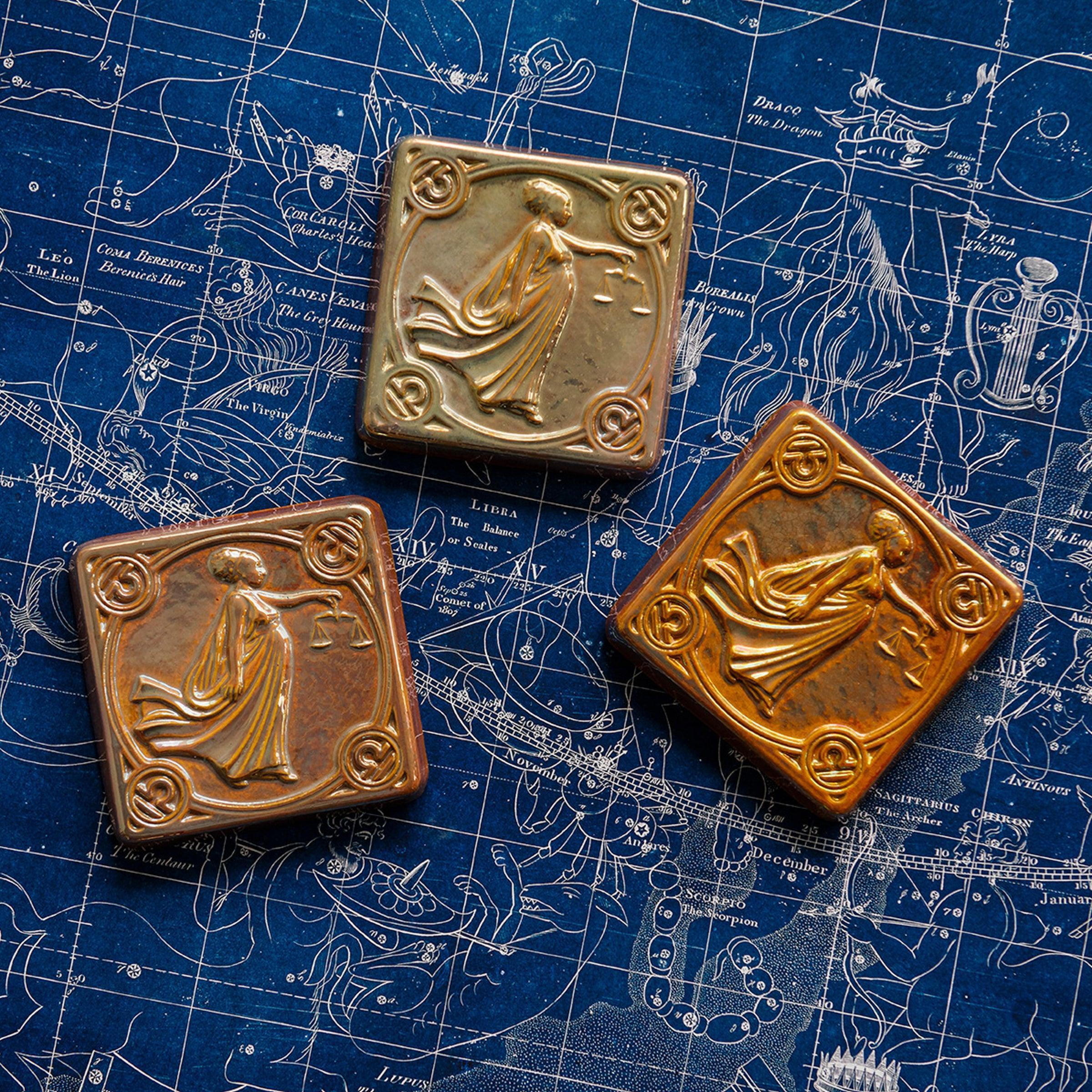 Libra Zodiac Tile | Iridescent