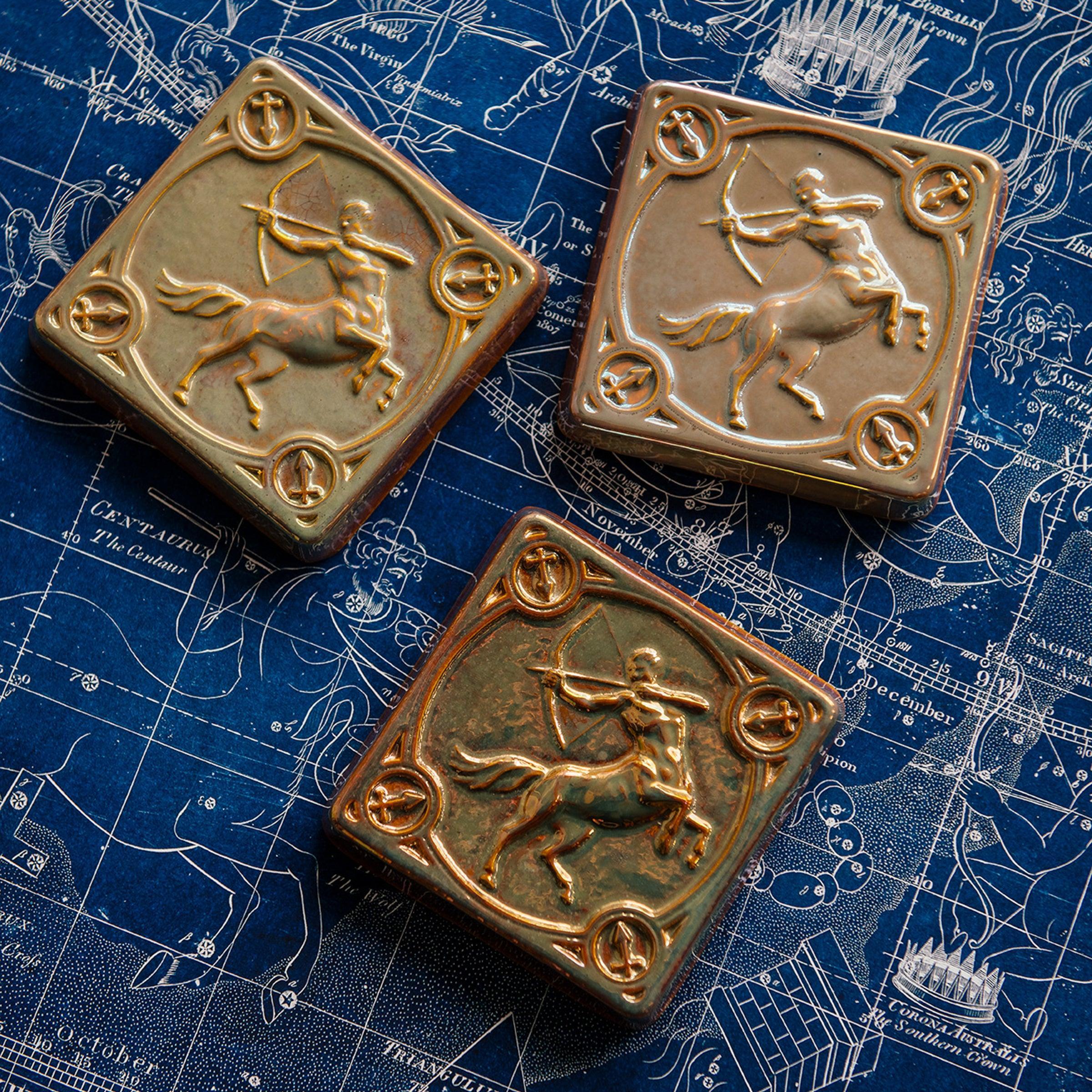 Sagittarius Zodiac Tile | Iridescent