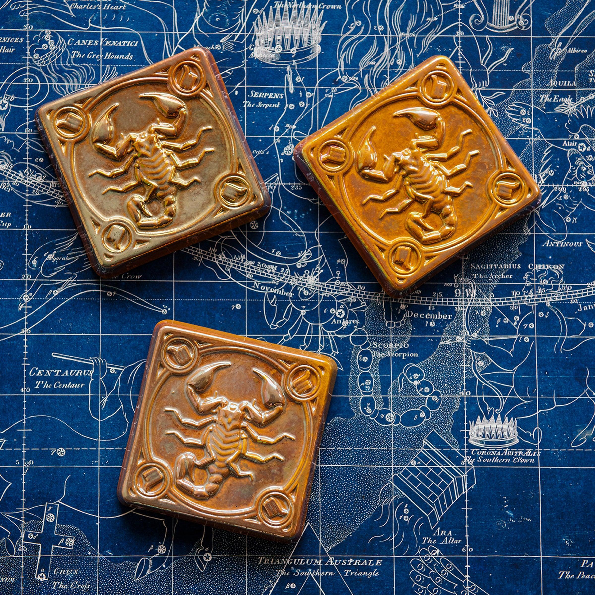 Scorpio Zodiac Tile | Iridescent