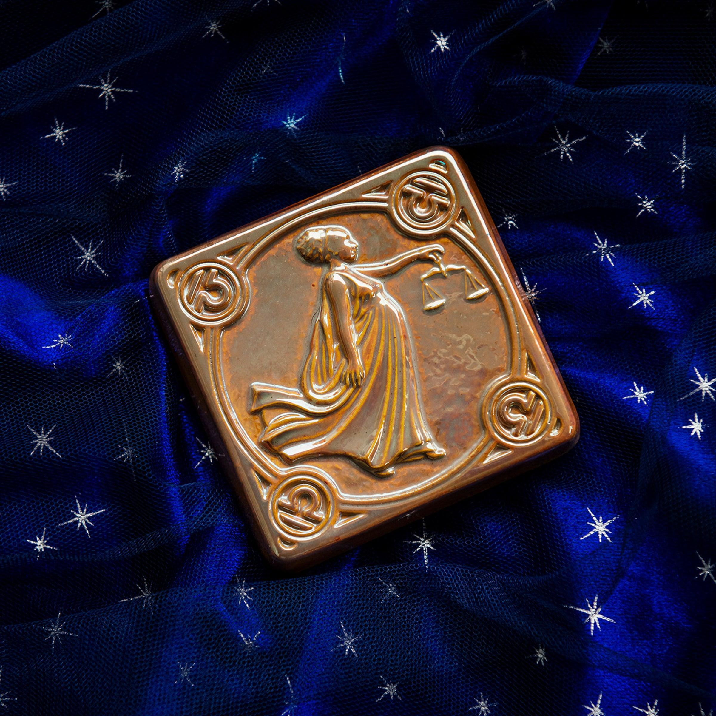 Libra Zodiac Tile | Iridescent