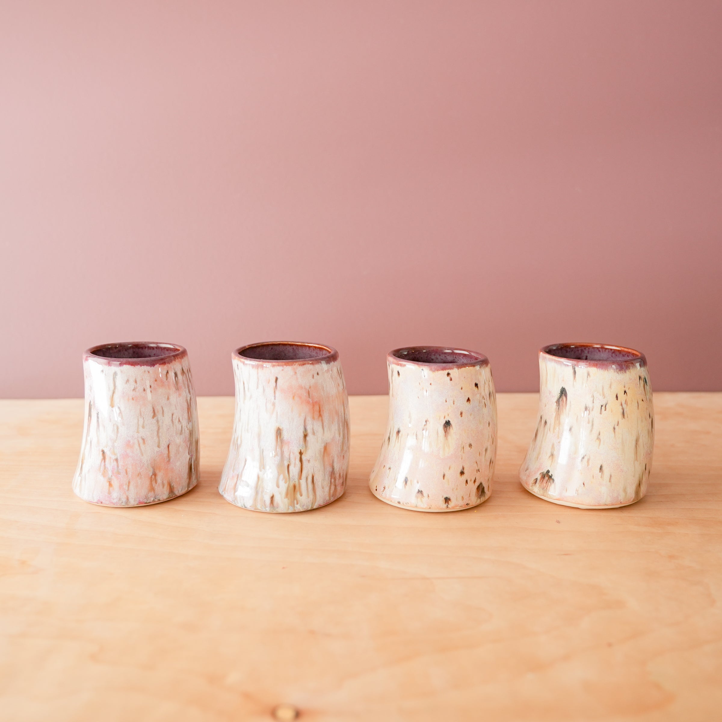 Arenivar-Gomez | Rosey Rain Cups Collection – Pewabic Pottery