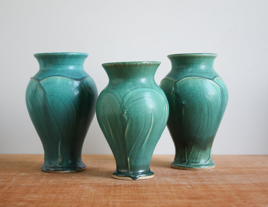 Ceramic Pewabic Green Small Classic Vase - Second
