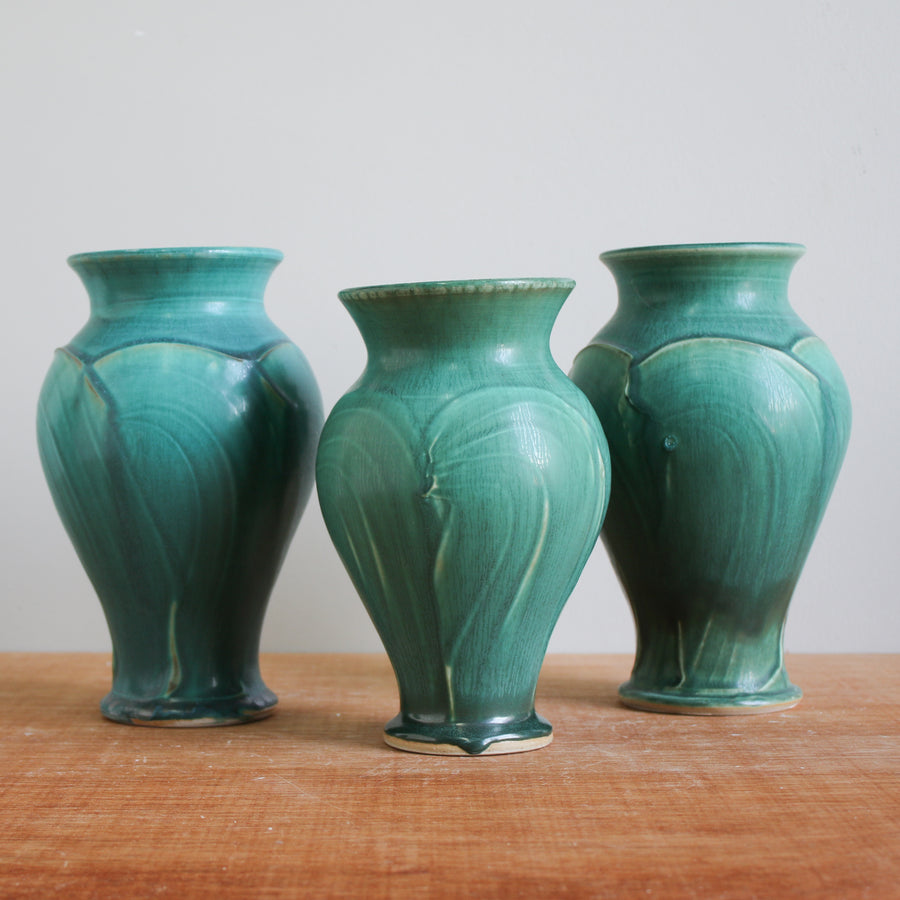 Ceramic Pewabic Green Small Classic Vase - Second