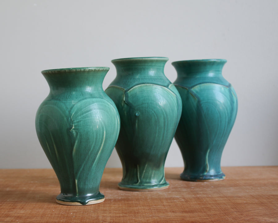 Ceramic Pewabic Green Small Classic Vase - Second
