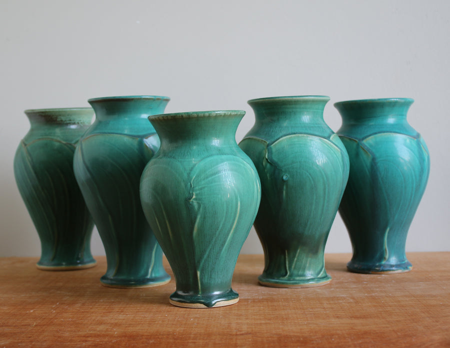 Ceramic Pewabic Green Small Classic Vase - Second