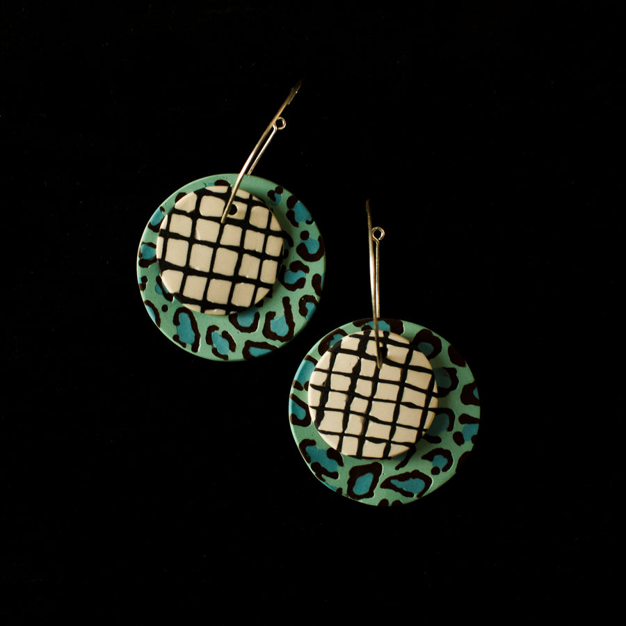 Ceramic Strange Joy | Double Earrings