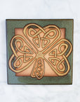 Ceramic Earthen Craft Pottery |6x6 Shamrock Tile Collection