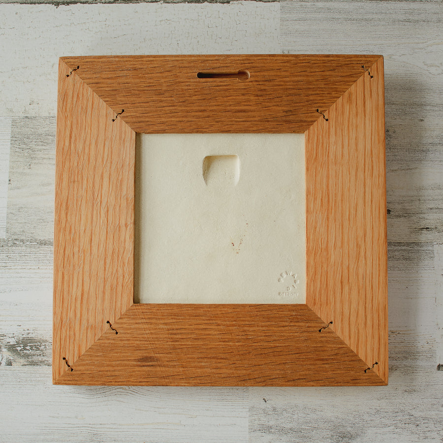 Ceramic Mutual Adoration | 6x6 Geo Flower Framed - Ocean