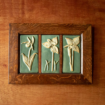 Ceramic Scott Weaver | Framed Wildflower Triptych