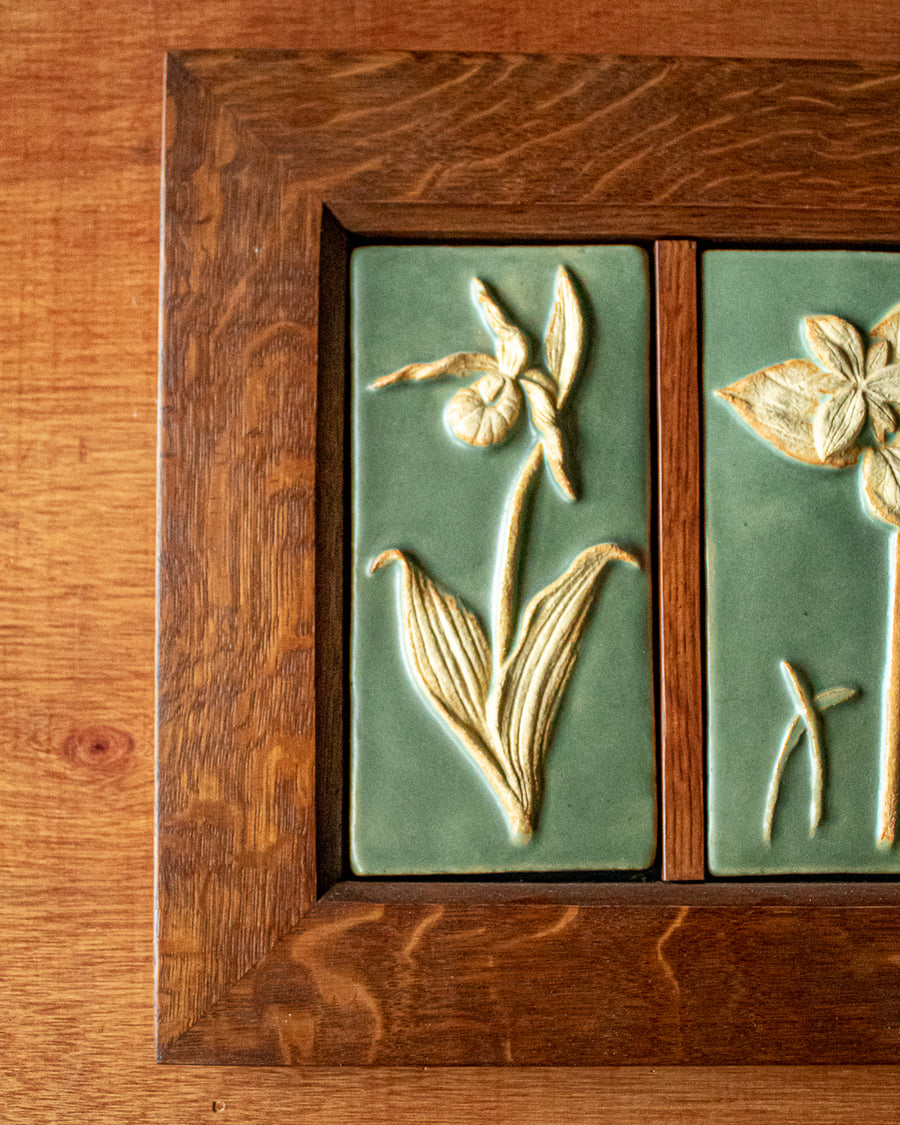 Ceramic Scott Weaver | Framed Wildflower Triptych