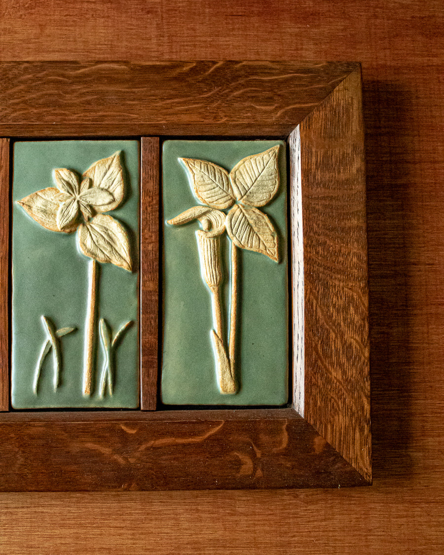 Ceramic Scott Weaver | Framed Wildflower Triptych