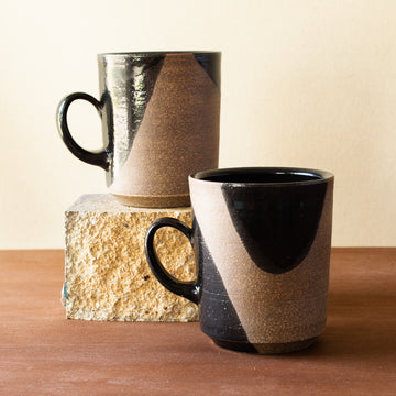 Rebekah Sweda | Matte Black Angle Mugs