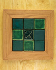 Mutual Adoration | 9 3x3 Ginkgo in the Green Tiles