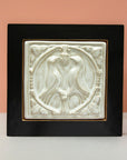 Mutual Adoration | 8x8 Lovebirds Framed - Alabaster