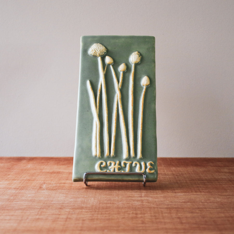 Ceramic Scott Weaver | 4x8 Chive Herb Tile