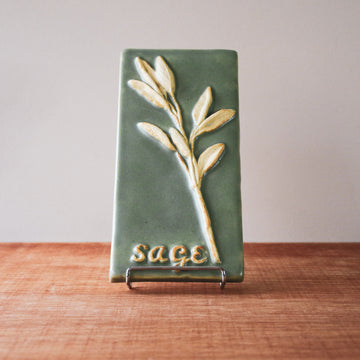 Ceramic Scott Weaver | 4x8 Sage Herb Tile