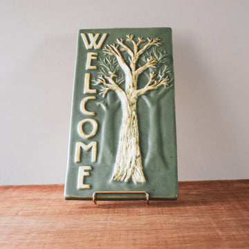 Ceramic Scott Weaver | 6x12 Welcome Tree Tile