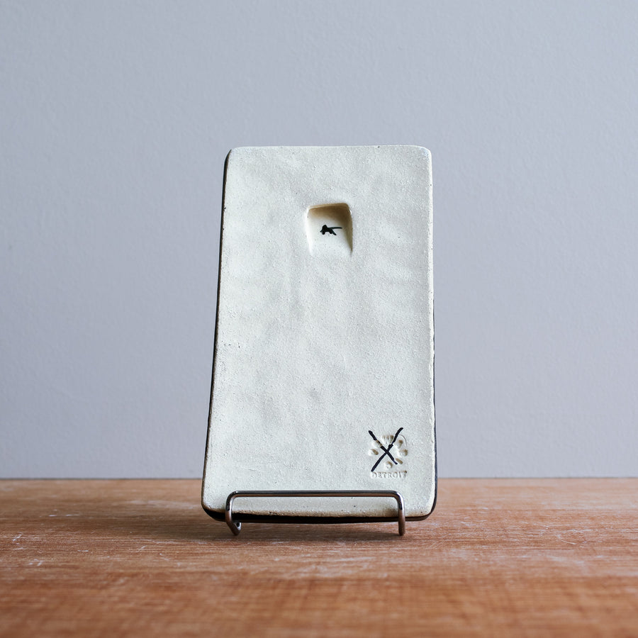 Ceramic Handpainted 4x8 Map Tile - Second