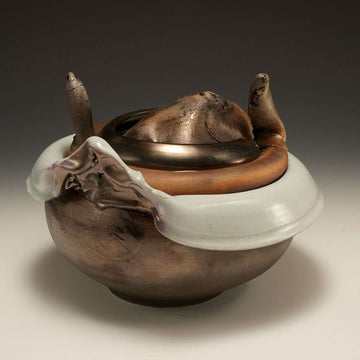 Ceramic Bronze Luster Trojan Soup Tureen, 1976