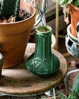 This vase features the matte bright green Evergreen glaze.