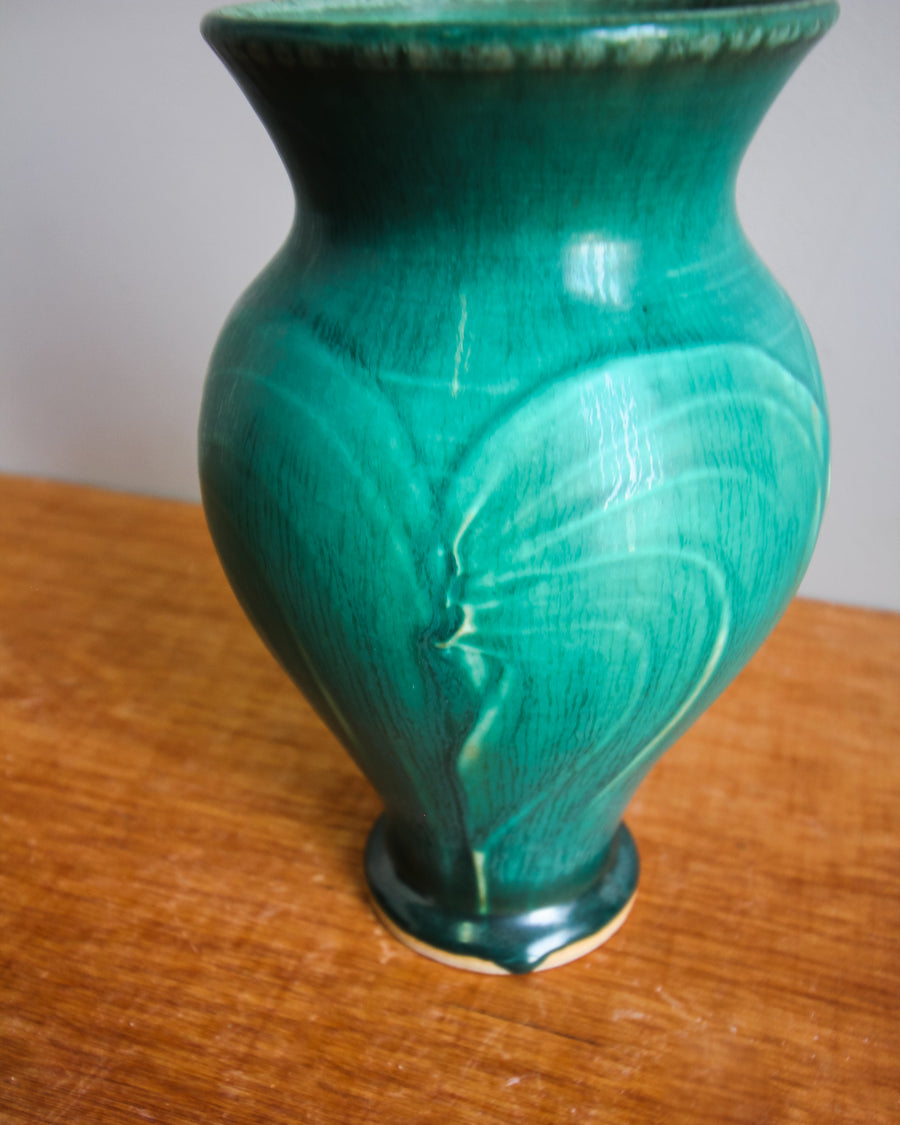 Ceramic Pewabic Green Small Classic Vase - Second