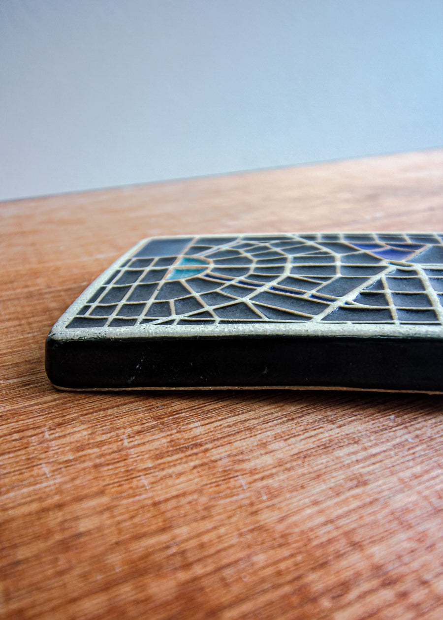 Ceramic Handpainted 4x8 Map Tile - Second