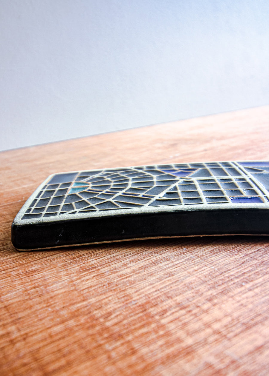 Ceramic Handpainted 4x8 Map Tile - Second