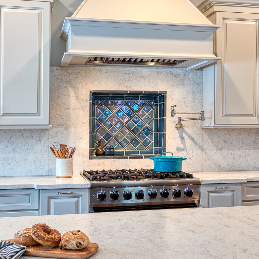 Iridescent Blue Kitchen Niche